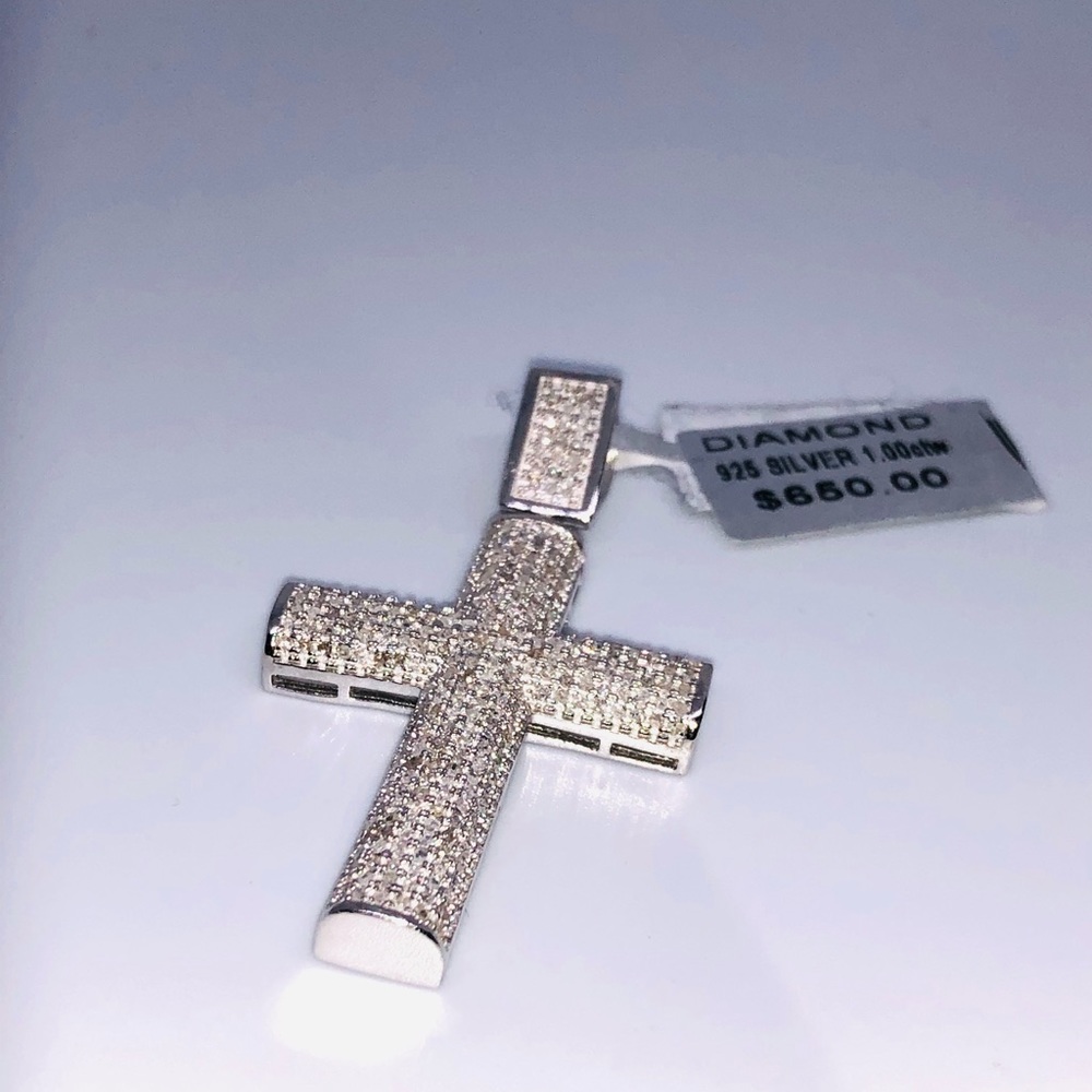 White gold vermeil genuine natural 1 ct certified diamonds Not CZ Not Fake SALE! - Picture 9 of 10